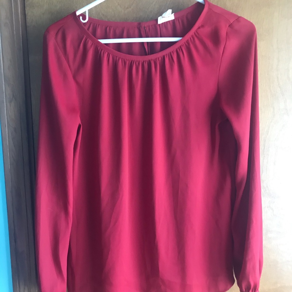LOFT red blouse